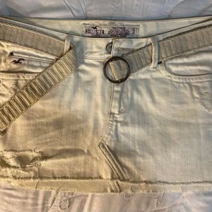 Vintage Holister Size 3 Denim Skirt with Belt